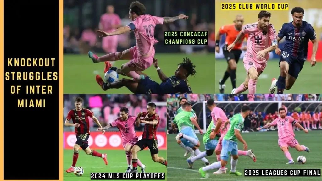Knockout struggles of Inter Miami in Messi Era
