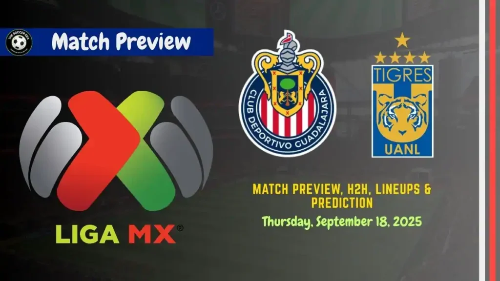 Guadalajara vs Tigres UANL Soccer Liga MX Match