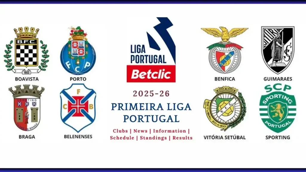 2025-26 Primeira Liga Clubs, News, Standings, Information, Schedule, Results