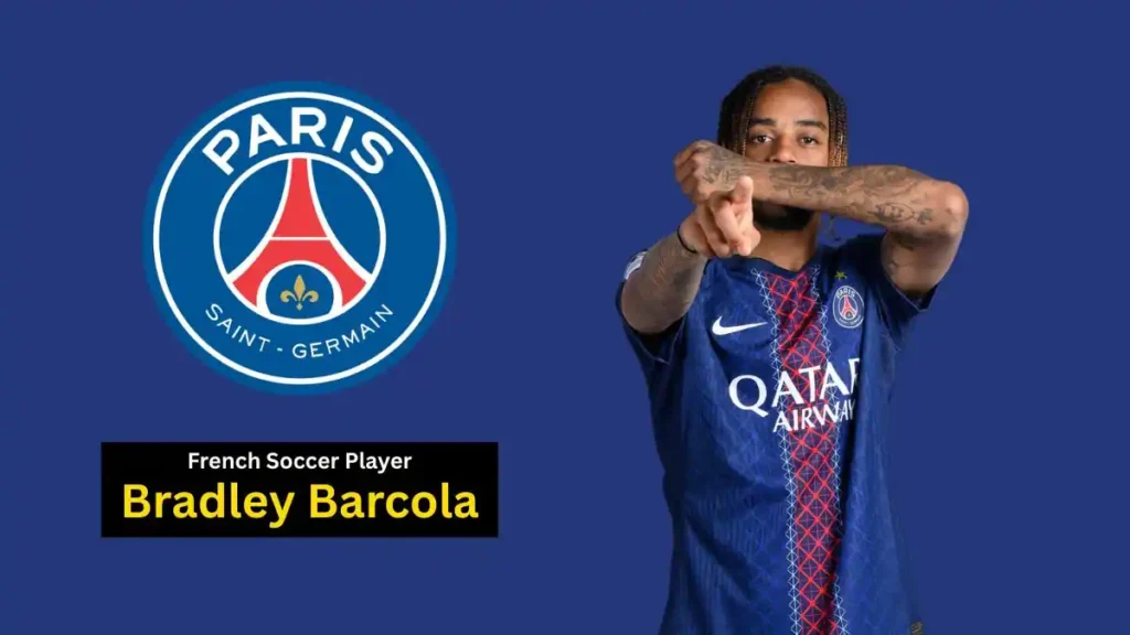 Bradley Barcola France Soccer Team Player - PSG