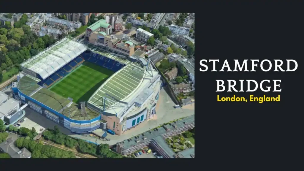 Stamford Bridge Soccer stadium, London, England