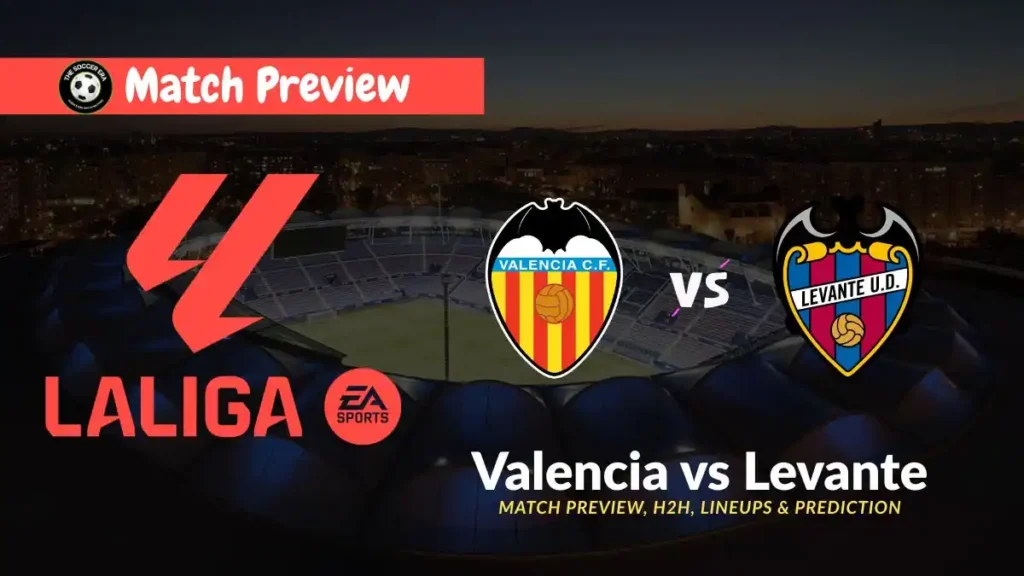 Valencia vs Levante 2025-26 La Liga Team News, Form & Prediction