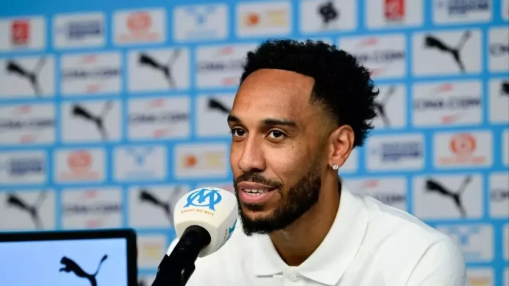 Pierre Emerick Aubameyang Gabon and Ligue 1 club Olympique de Marseille