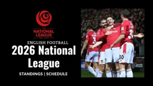 2026 National League Table & Standings
