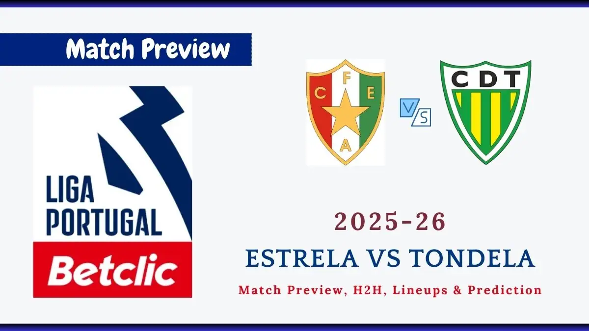 Estrela vs Tondela Primeira Liga Soccer Match, team news, H2H, lineups, and prediction