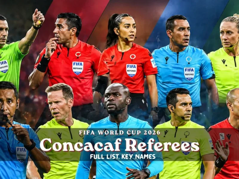 Concacaf Referees for FIFA World Cup 2026: Full List, Key Names, and Why It Matters
