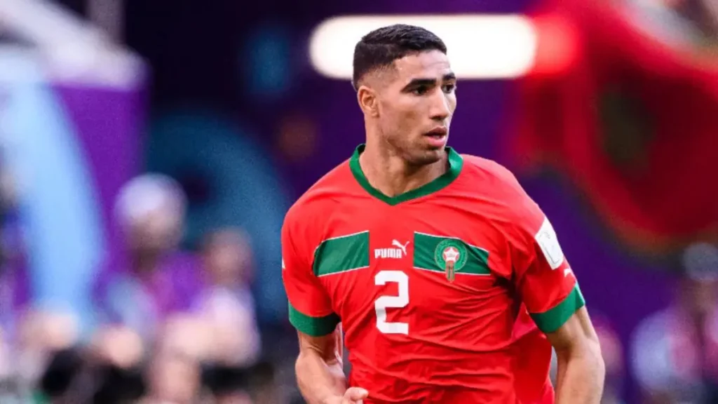 Achraf Hakimi Morocco national team and Ligue 1 club PSG