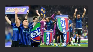 Inter Milan players celebrating 21st Scudetto victory May 2026