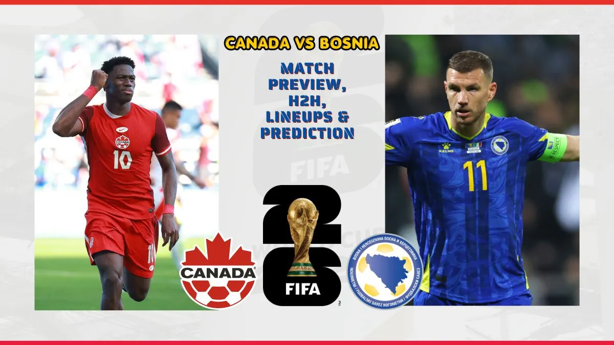 Canada vs Bosnia Preview, News, Players FIFA World Cup 2026