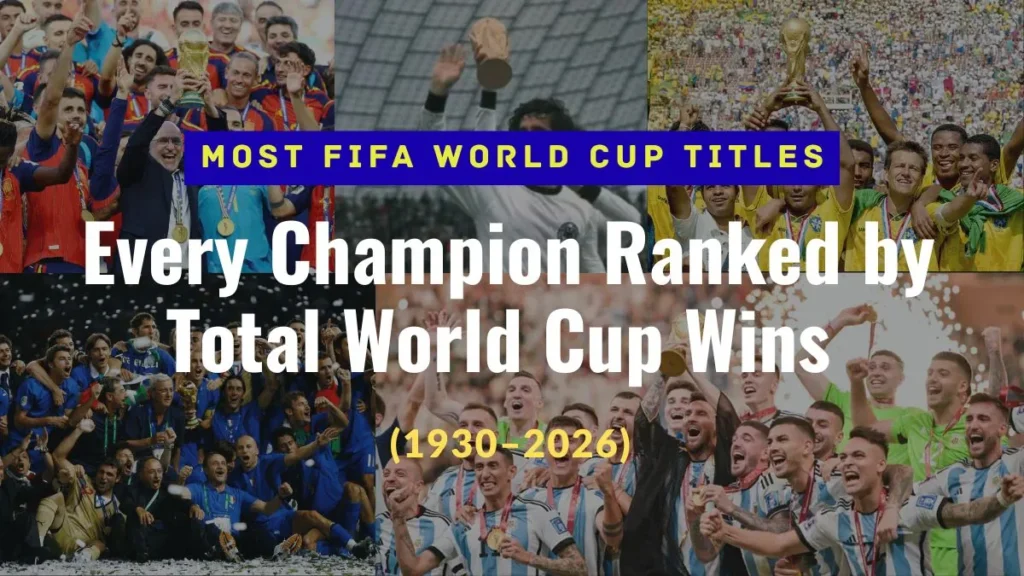 Which Country Has Won the Most FIFA World Cup Titles Complete List (1930–2026)